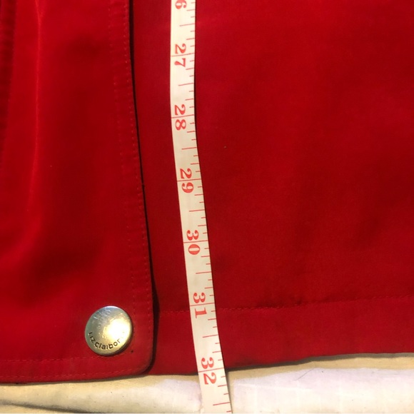 3/40$ Liz Claiborne - Bright Red Winter Coat - Picture 6 of 9